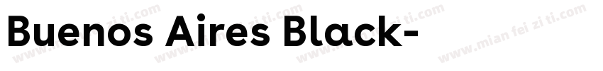 Buenos Aires Black字体转换